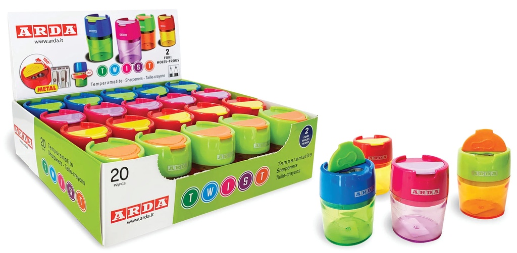 AIGUISE CRAYONS 2 TROUS ARDA