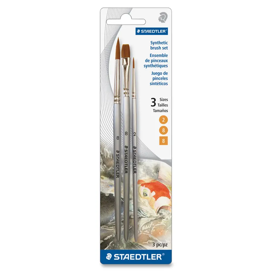 Pinceau Rond #2 et #8 +PLAT #8 staedtler