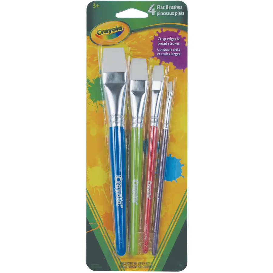 [05-3618] PINCEAU PLAT CRAYOLA - 4 / emballage