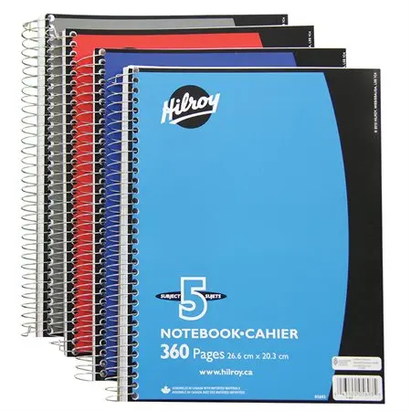 CAHIER SPIRAL 360 pages/5 sujets