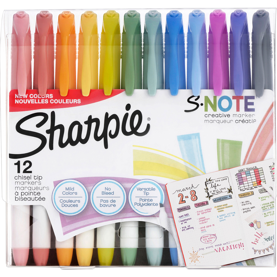 [2154680] Sharpie - Marqueurs créatifs S-Note Pqt/12
