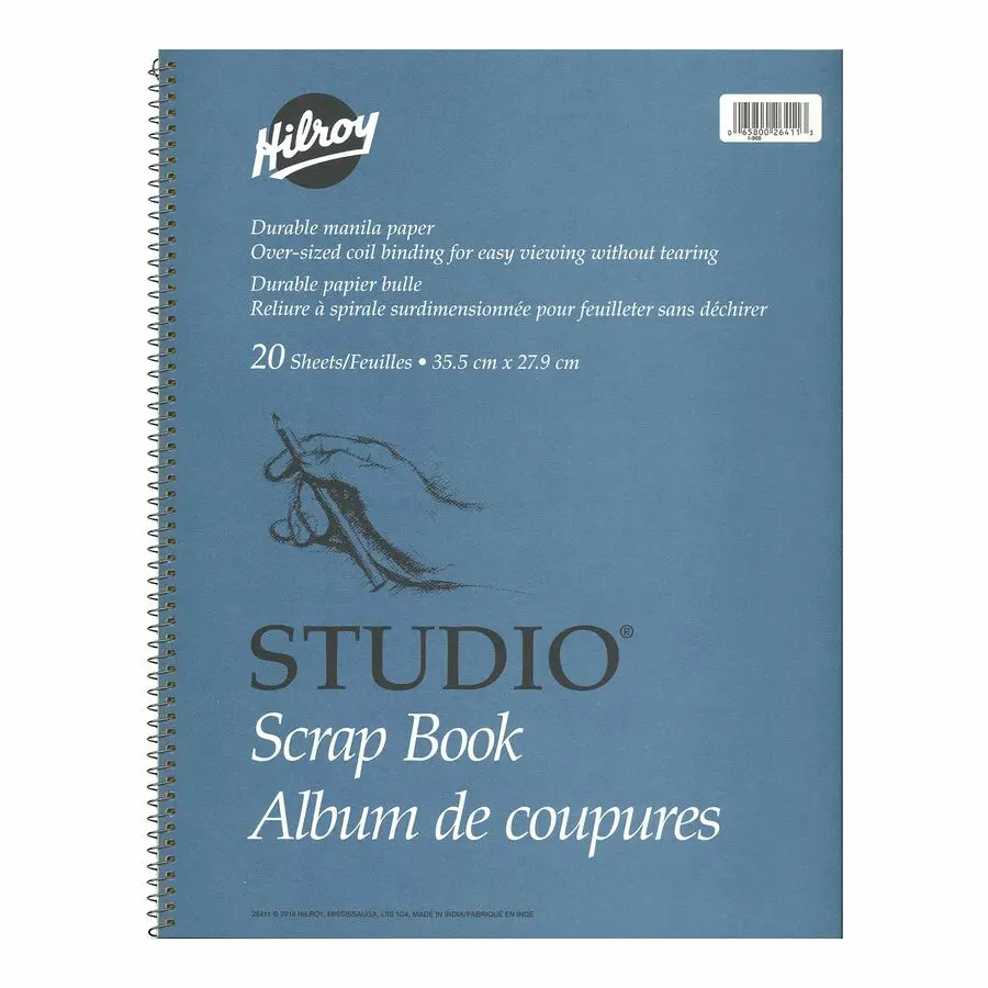 Cahier Scrapbook Spirale14 x 11 20 F.