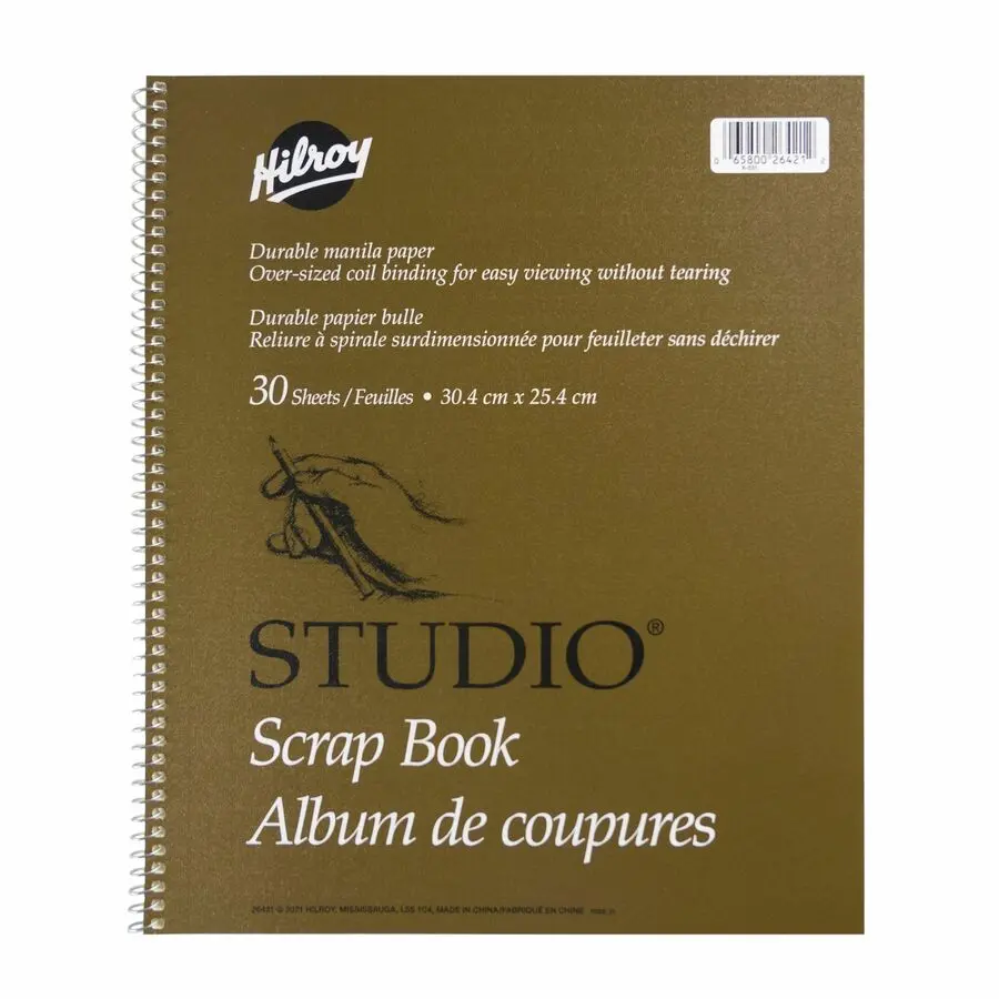 SCRAP BOOK SPIRALE 12X10 30F