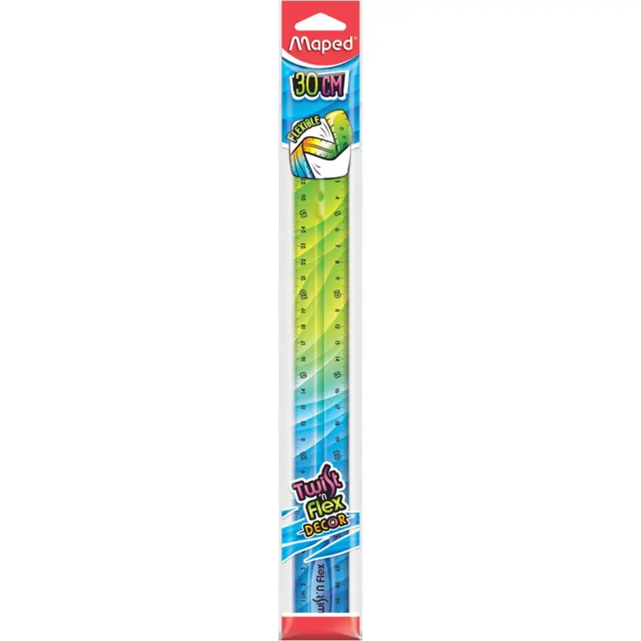 Règle Flexible Arc-en-ciel 30cm 