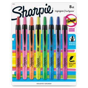 Surligneur Sharpie fin Rétractable - 8 / Ensemble