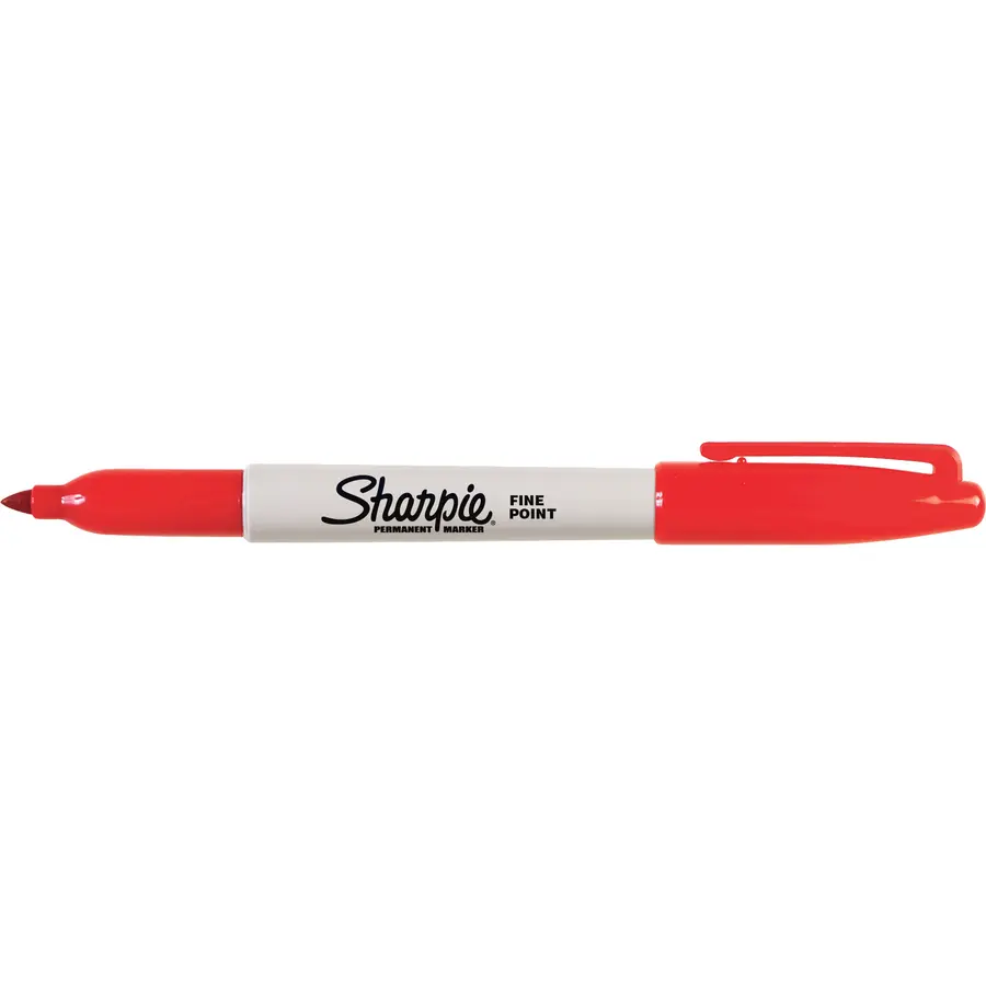 SHARPIE Marqueur permanent pointe ogive fine Rouge