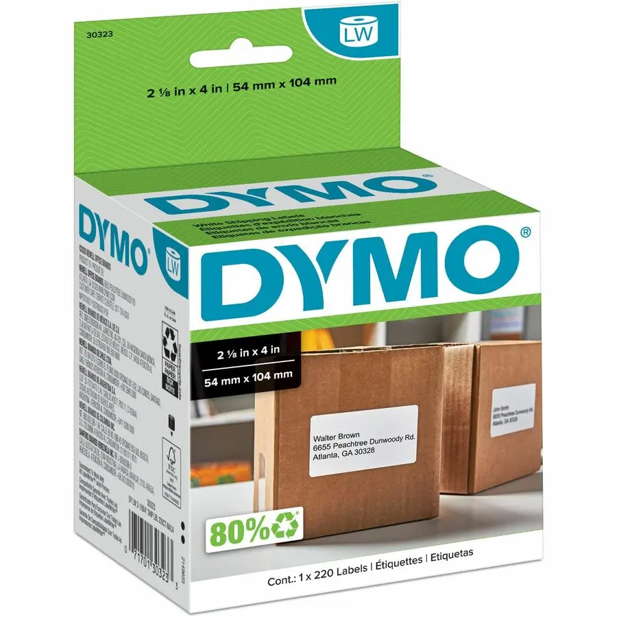 Dymo - Étiquettes d'expédition LABELWRITER 2 1/8 X 4" BTE/220