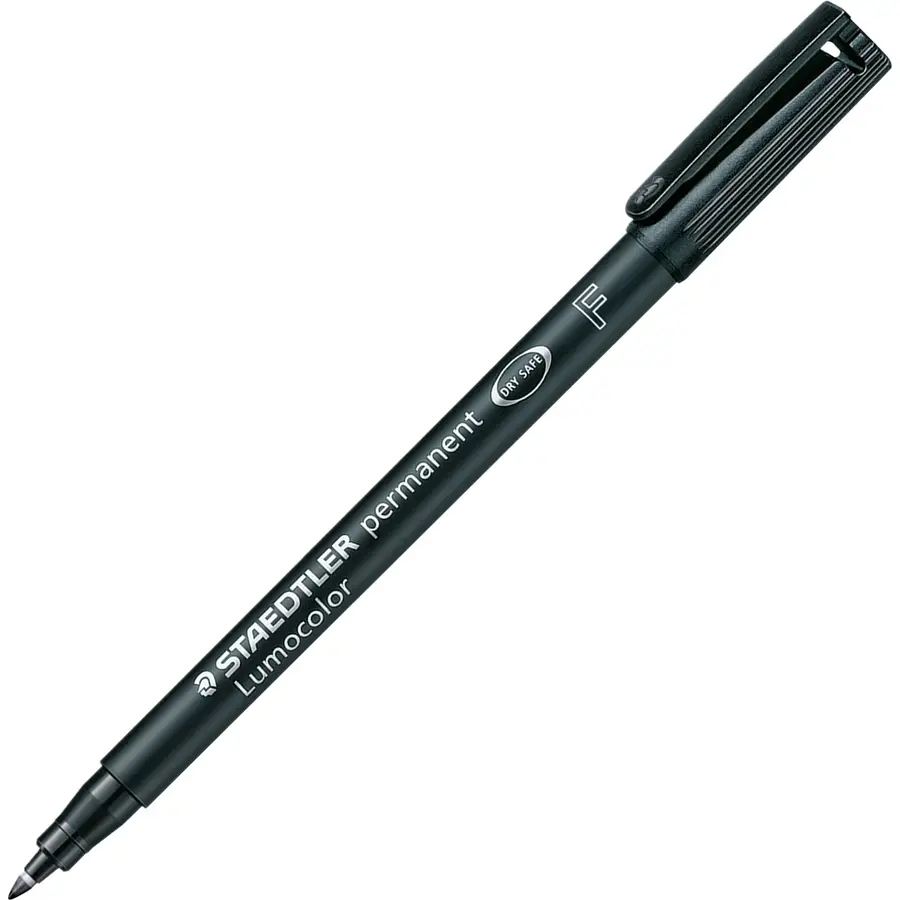 [318-9] MARQUEUR LUMOCOLOR PERMANENT FIN NOIR
