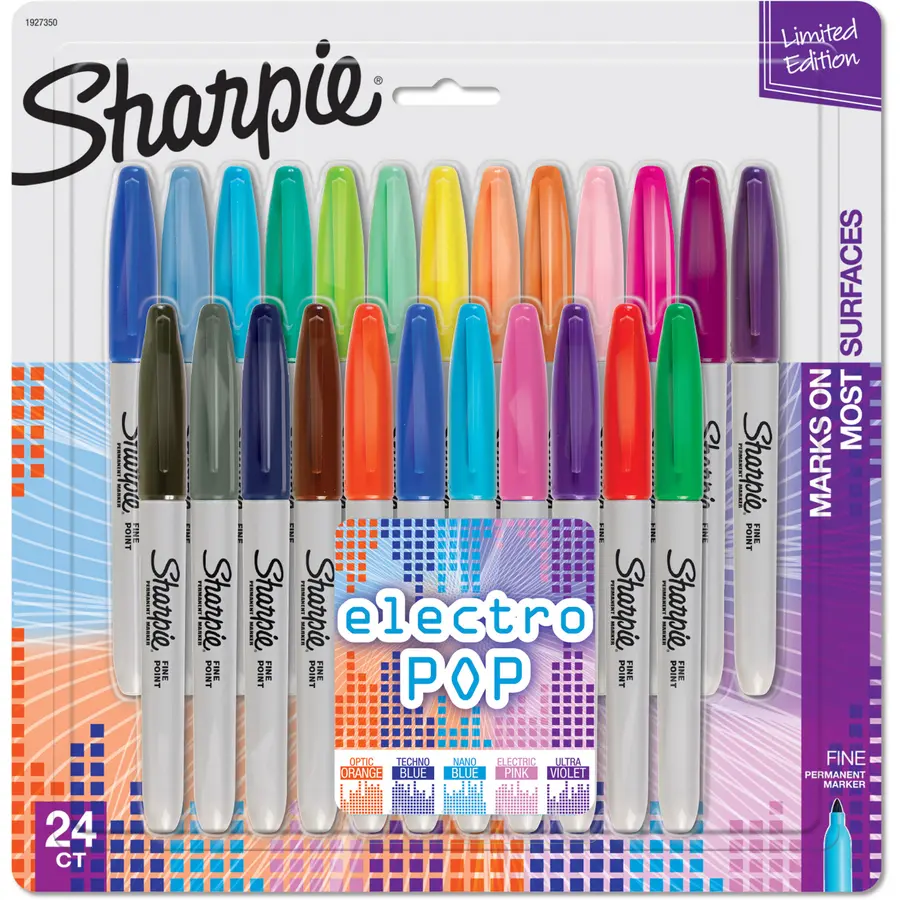 Marqueur Sharpie Electro Pop permanent- 24 / emballage