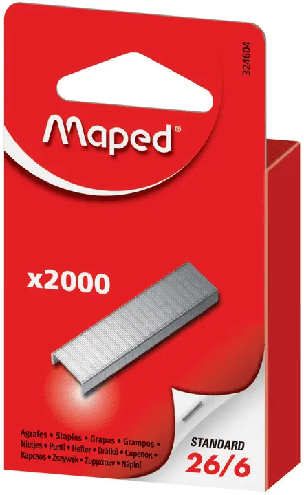 AGRAFES MINI 26/6 X2000 BOITE