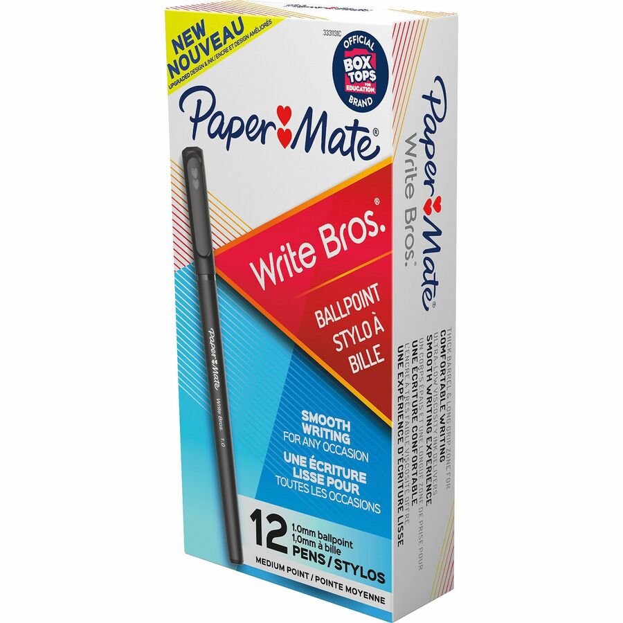 PAPER MATE MED  NOIR - Boîte de 12