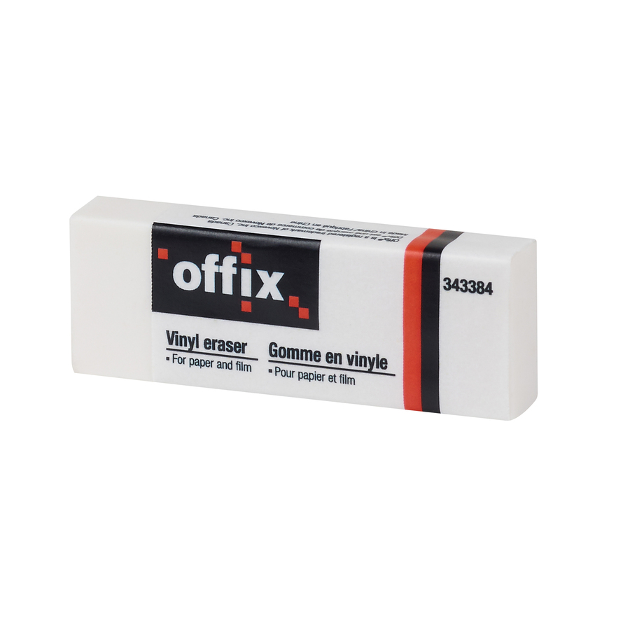 [343384] EFFACE BLANCHE VINYLE OFFIX