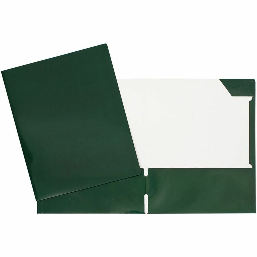 COUVERTURE LAMINÉE 2 POCHETTES VERT FONCÉ