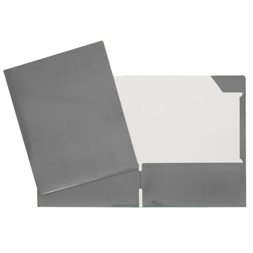 COUVERTURE 2 POCHETTES LAMINÉ GRIS