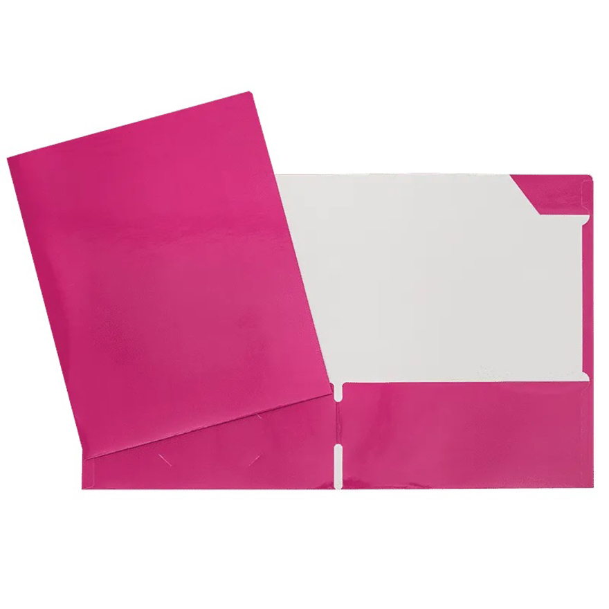 COUVERTURE LAMINÉE 2 POCHETTES ROSE