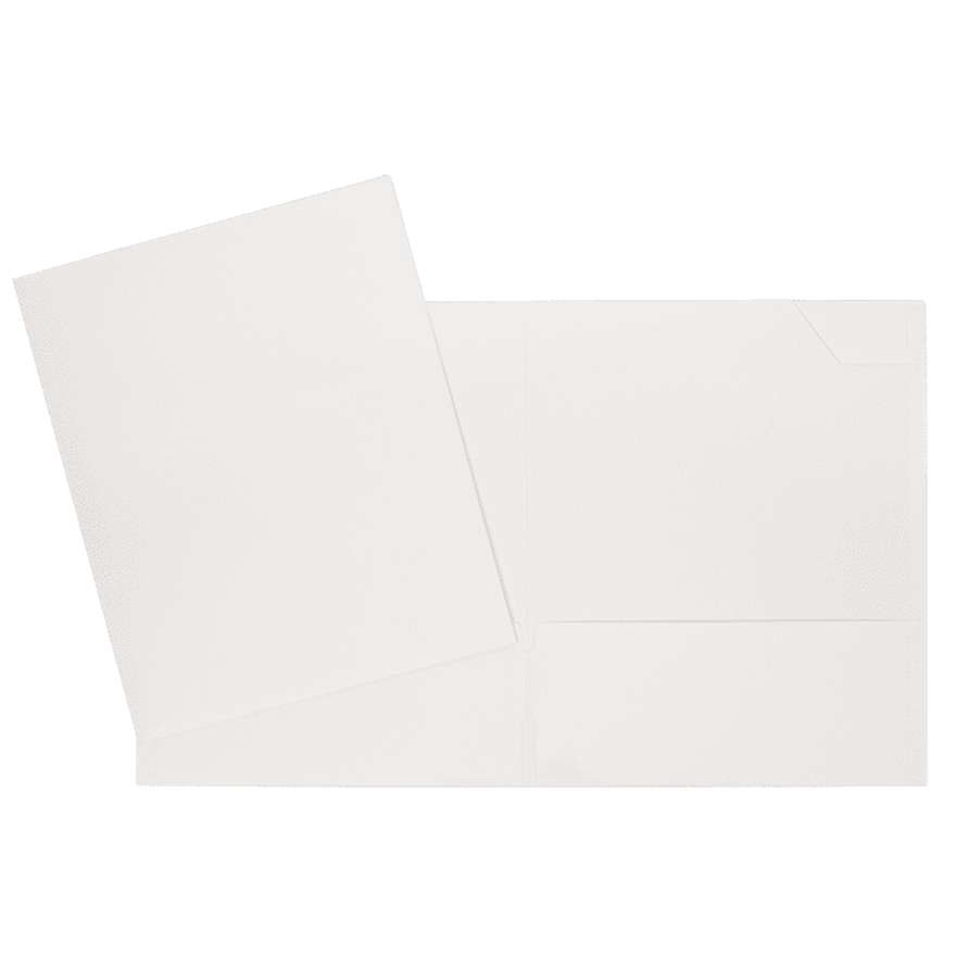 COUVERTURE LAMINÉE 2 POCHETTES BLANC
