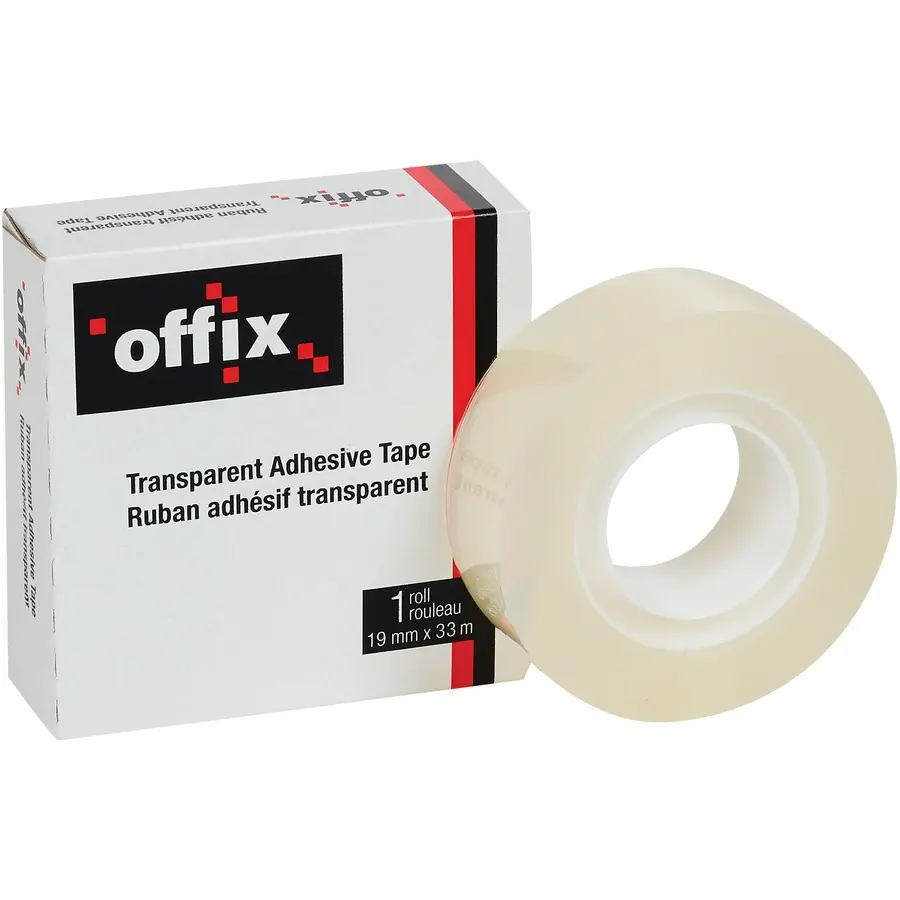 RUBAN CELLULOSE TRANSPARENT RECHARGE 18MM X 33M OFFIX