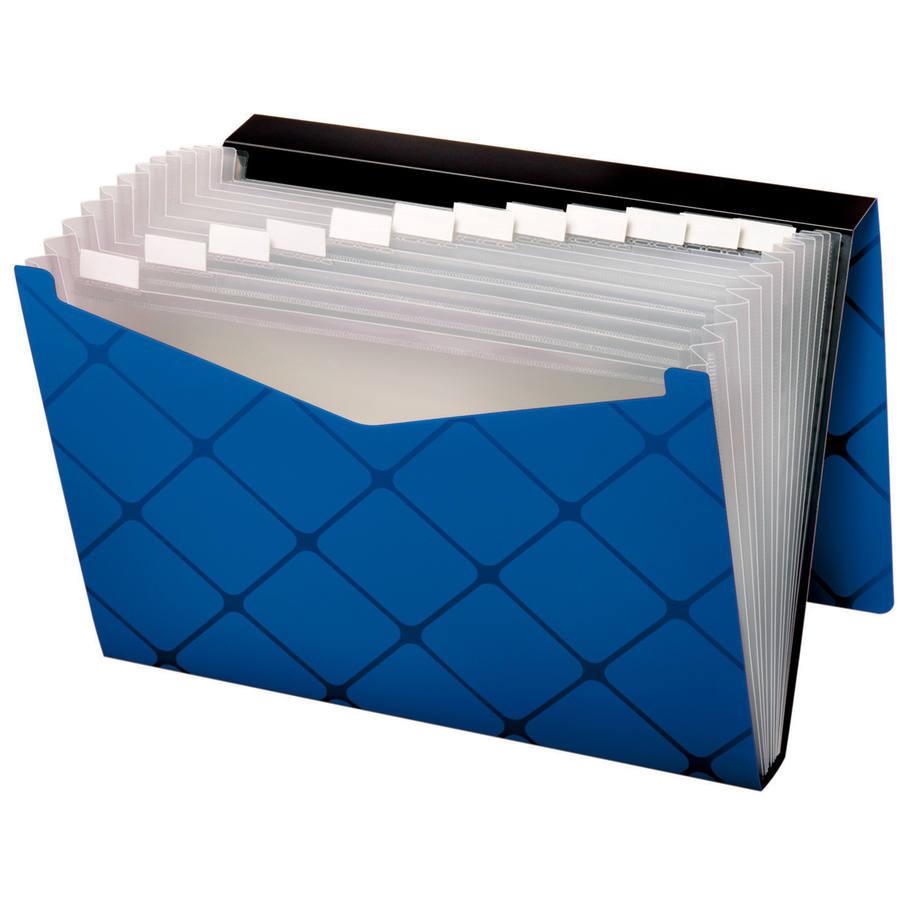 CLASSEUR EXPANSIBLE LETTRE 13/POCHETTES BLEU