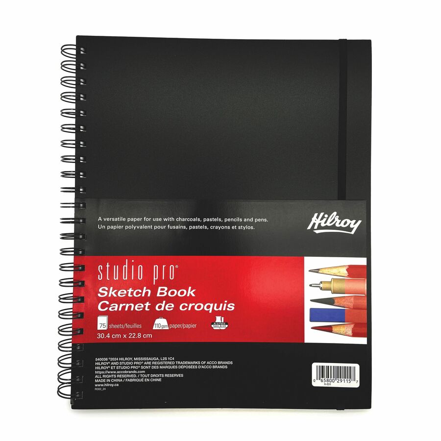 CARNET DE CROQUIS 12X9 75 FEUILLES HILROY