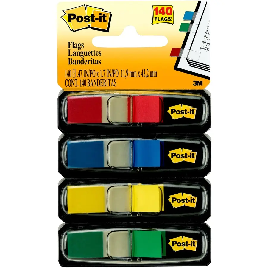 LANGUETTE POST-IT MINI 4 COULEURS (140)