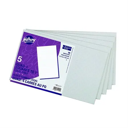 TABLETTE QUADRILLEE 8.5 X 14   1 / emballage