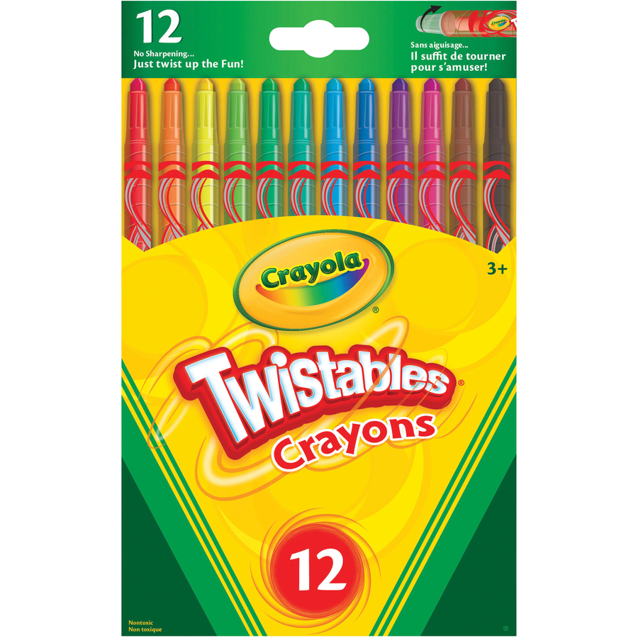 CRAYON CIRE CRAYOLA/12 twistable