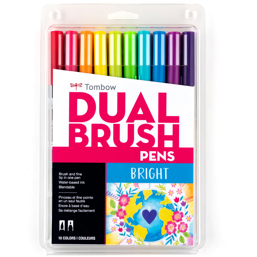 DUAL BRUSH PEN BRIGHT - 10 / emballage