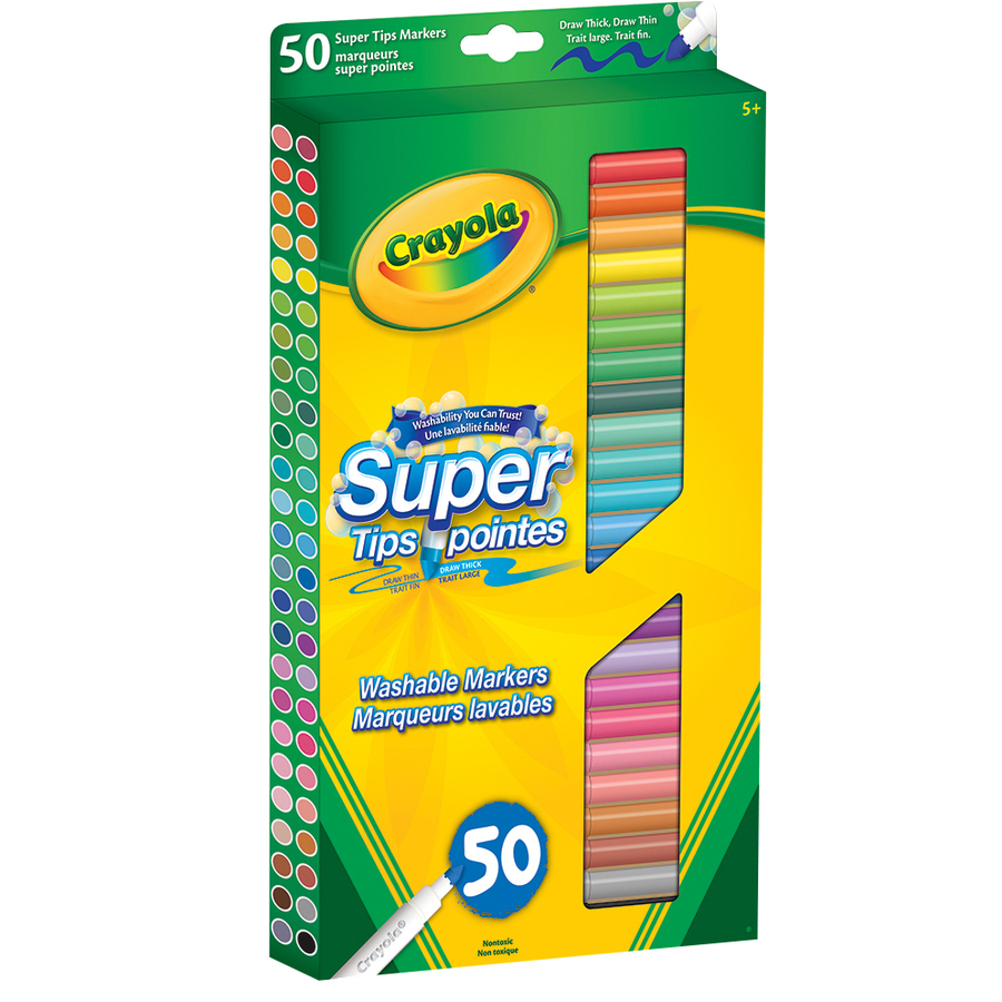 [56-8150] MARQUEUR CRAYOLA SUPER TIPS LAVABLES - 50 / EMBALLAGE