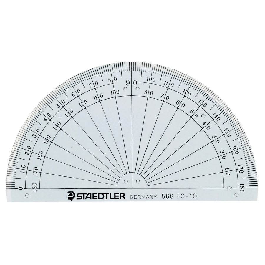 RAPPORTEUR D'ANGLE 180 degré  4"
