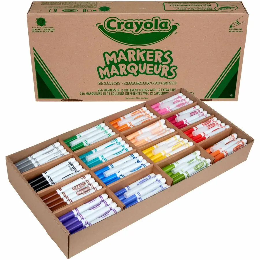 Marqueurs Crayola - 16 couleurs /256