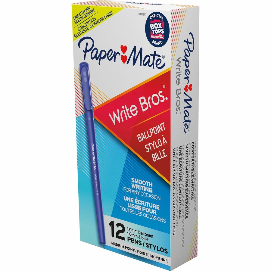 [3311131C] PAPER MATE MED BLEU - Boîte de 12