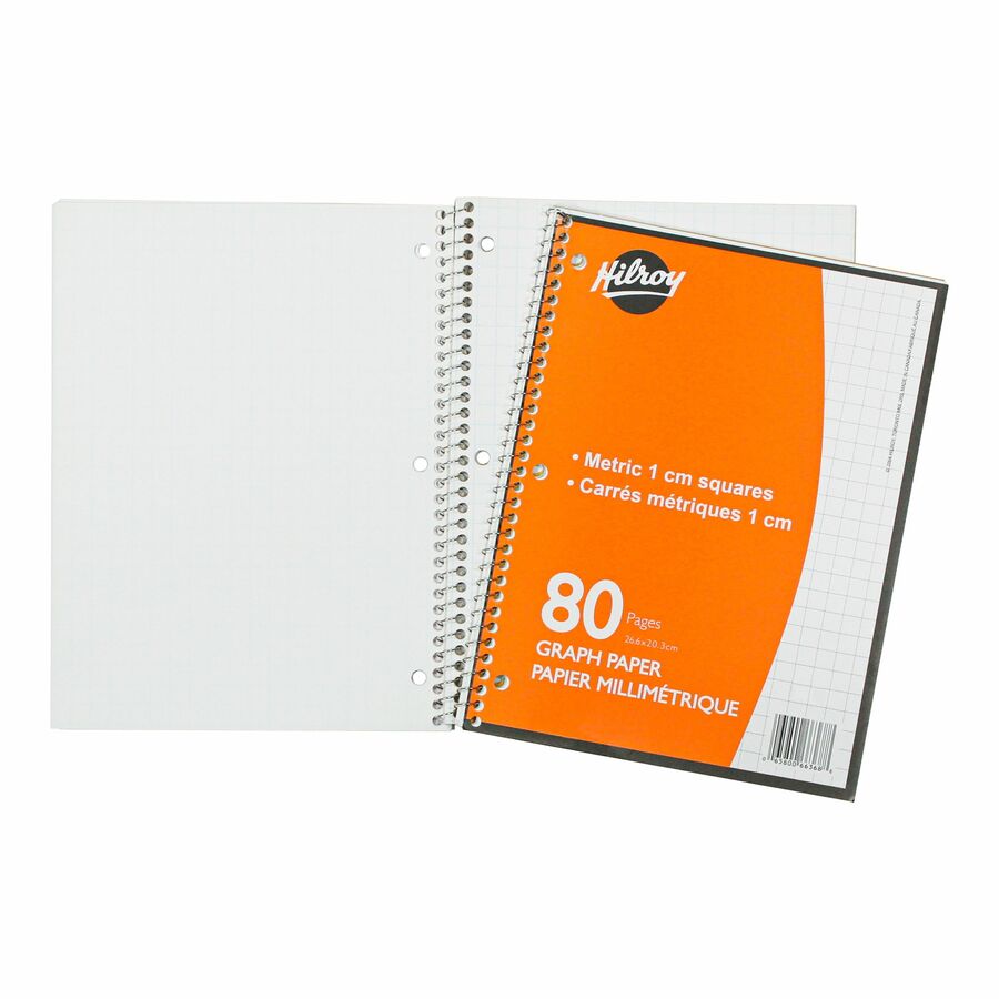[66368] CAHIER SPIRALE MÉTRIQUE 1cm 80/pages