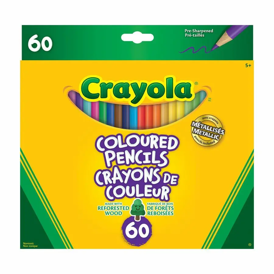 CRAYONS DE COULEUR CRAYOLA Bte/60