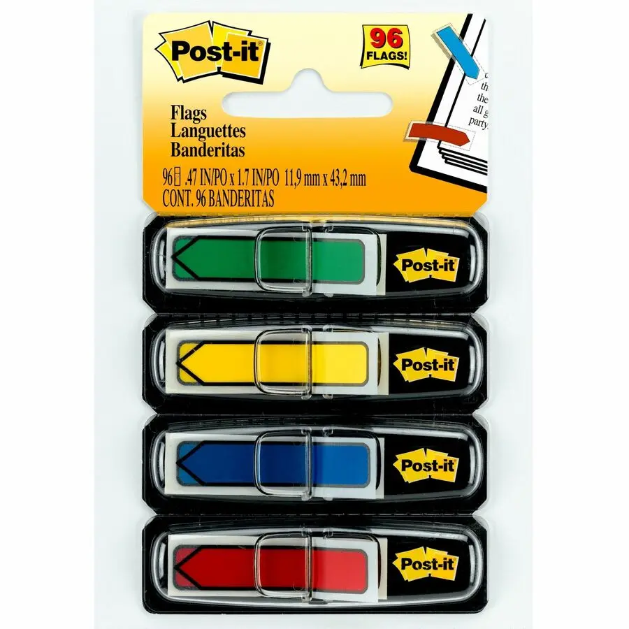 POST-IT LANGUETTE FLÉCHÉE                     4 COULEURS   PQT(96)