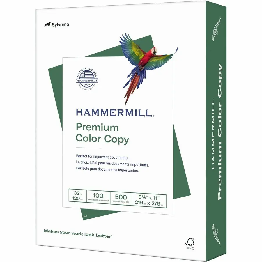 Hammermill - Papier couleur premium pour copie Lettre - Blanc 32lb/500