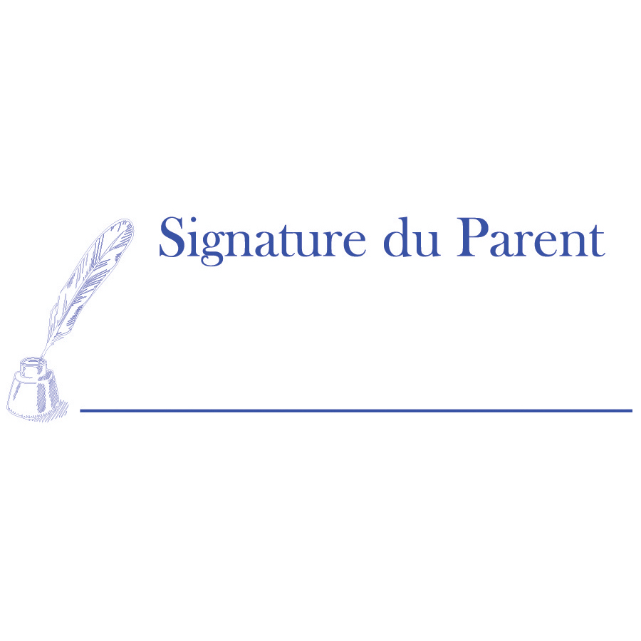 ESTAMPE SIGNATURE DU PARENT