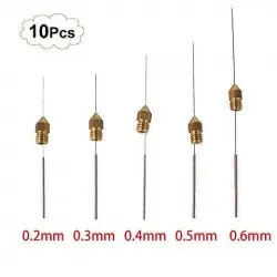 AIGUILLES 0.15/0.2/0.25/0.3/0.35/0.4MM 2 DE CHAQUE ACIER INOXILABLE