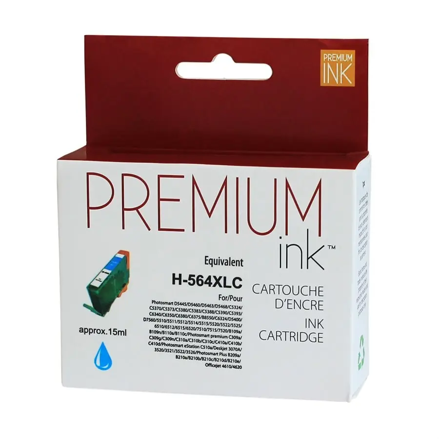 HP CB323WC (CYAN) NO.564XL GÉNÉRIQUE JCT