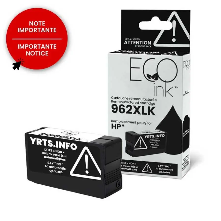 HP 3JA03AN (NOIR) NO.962XL GÉNÉRIQUE 2K JCT