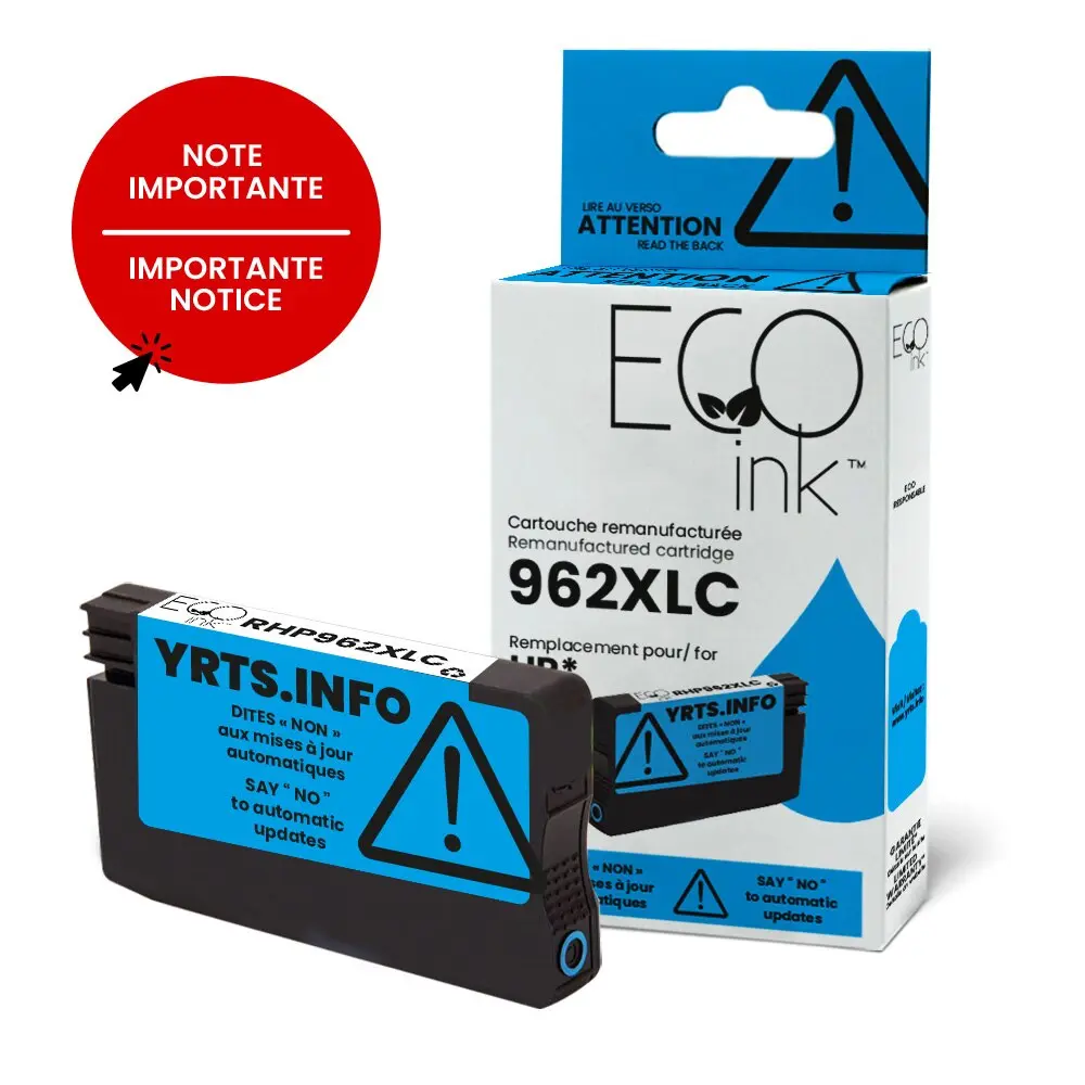 HP 3JA00AN (CYAN) NO.962XL GÉNÉRIQUE 1.6K JCT