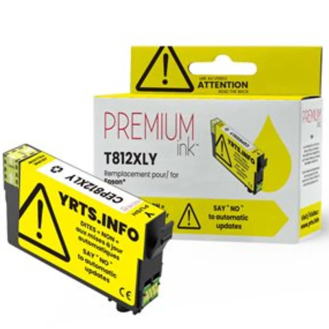[CT812XL4] EPSON T812XL420-S (JAUNE) GÉNÉRIQUE 1,1K