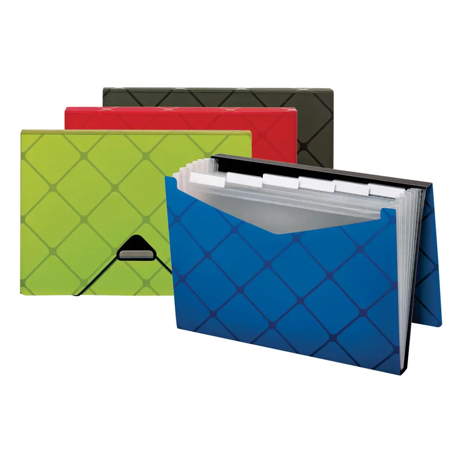 CLASSEUR EXPANSIBLE LETTRE                  7 POCHETTES ASSORTIES