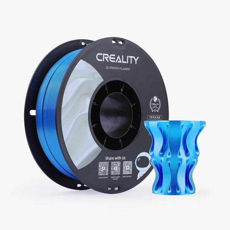 [EFPLABLUESILK] CREALITY PLA FILAMENT SILK BLUE 1KG CRE