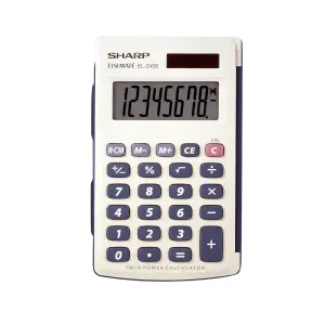 CALCULATRICE SHARP SOLAIRE EL-243S