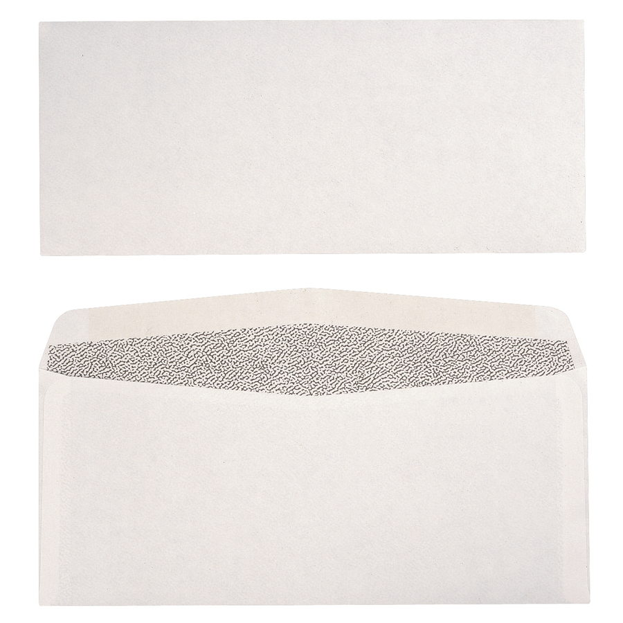 Enveloppes de sécurité simples #10 Blanc Bte/500