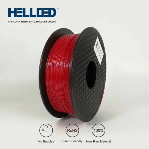 HELLO3D FILAMENT PETG RED 1KG