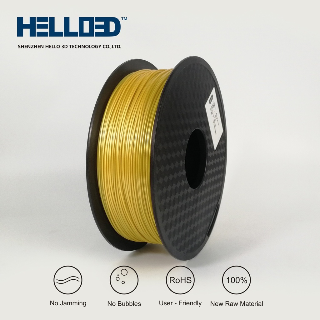 HELLO3D FILAMENT PLA GOLD 1KG