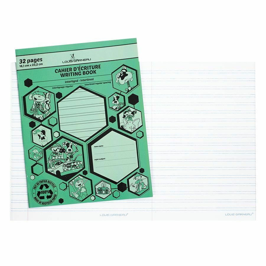 Cahier d'écriture Interligné 32 pages Vert