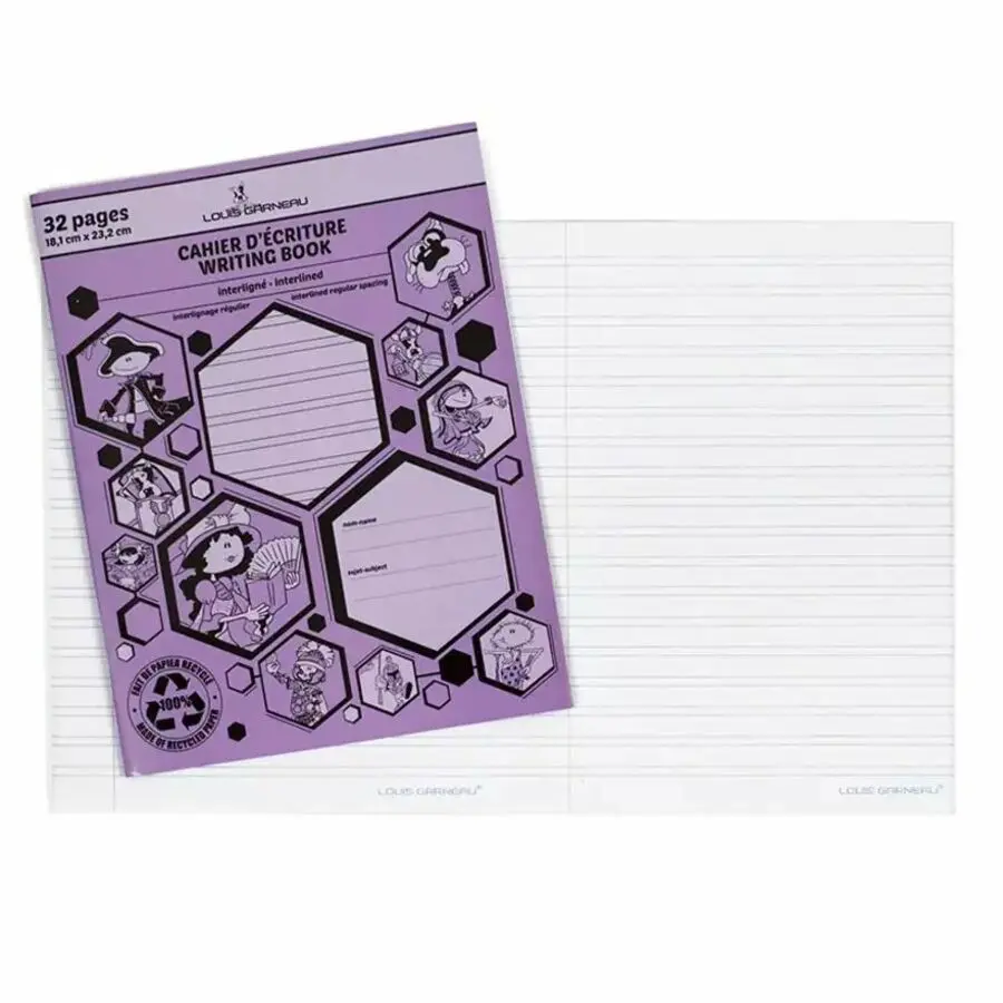 Cahier d'écriture Interligné 32 pages Mauve