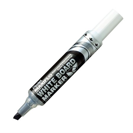 MARQUEUR MAXIFLO BISEAUTÉ NOIR PENTEL EFFACABLE A SEC